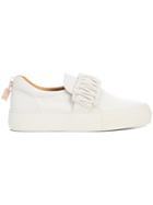 Buscemi Braided-detail Slip-on Sneakers - White
