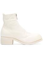 Guidi Chunky Zip Front Boots - White