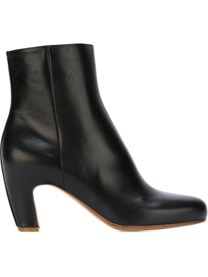 Maison Margiela Curved Heel Ankle Boots