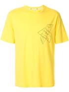 Blackbarrett Crewneck Graphic Print T-shirt - Yellow
