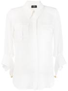 Elisabetta Franchi Flap Pocket Shirt - White