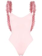 La Reveche Amira Frill Strap Swimsuit - Pink