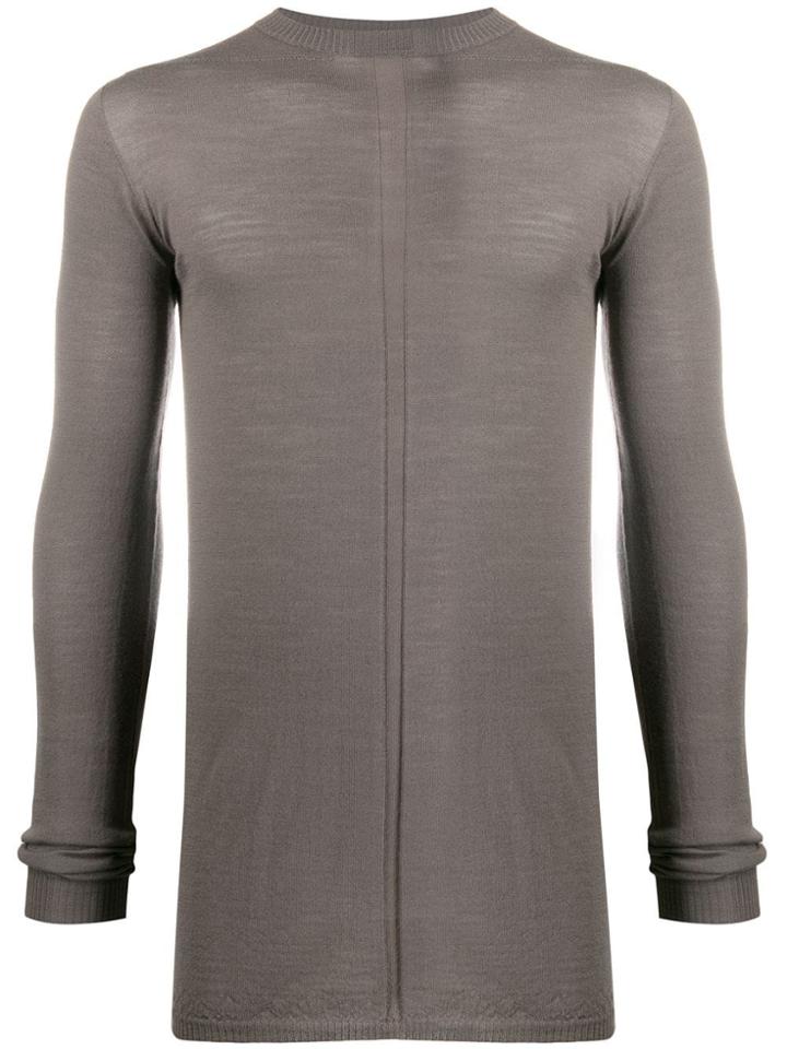Rick Owens Longline Knit Jumper - Grey