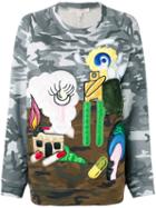 Marc Jacobs - Landscape Patch Jumper - Women - Cotton - Xs, Green, Cotton
