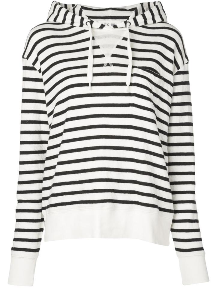 Alex Mill Striped Hoody - White