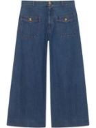 Gucci Denim Wide Leg Pant - Blue