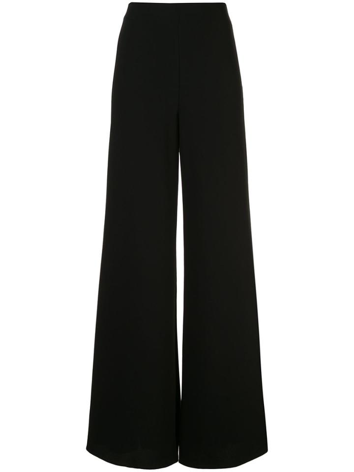 Alexis Irvine High-rise Palazzo Trousers - Black