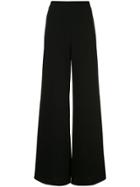 Alexis Irvine High-rise Palazzo Trousers - Black