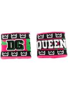 Dolce & Gabbana Logo Print Sweatband Bracelets - Pink