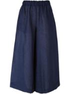 Daniela Gregis Wide-leg Trousers, Women's, Blue, Linen/flax