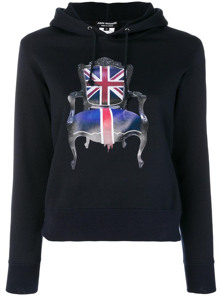 Junya Watanabe Comme Des Garçons British Chair Print Hoody - Blue