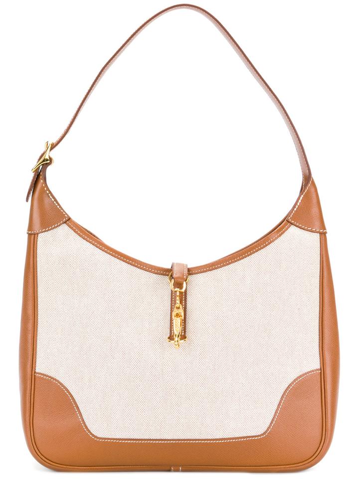 Hermès Vintage Zipped Hobo Bag - Brown