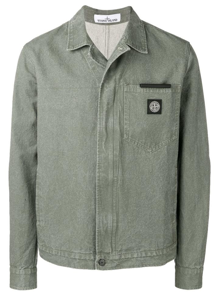 Stone Island Military Shirt Jacket - Green