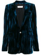 Yves Saint Laurent Pre-owned 2000 Velvet Jacket - Blue