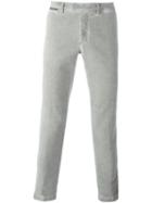 Eleventy Slim Fit Trousers, Men's, Size: 31, Grey, Cotton/spandex/elastane
