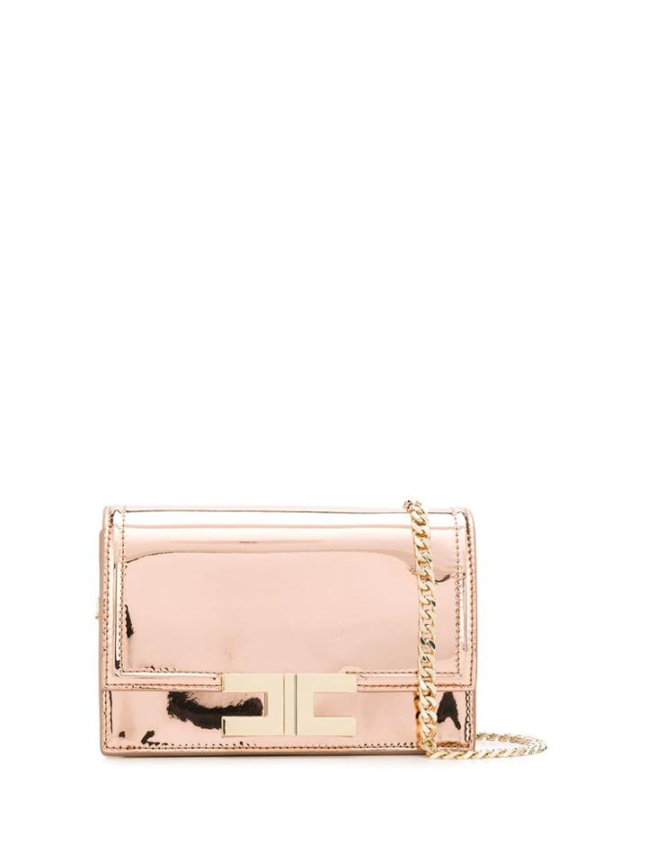 Elisabetta Franchi Patent Purse Clutch - Metallic
