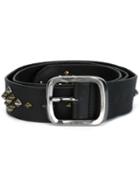 Diesel Studded Belt, Men's, Size: 85, Black, Leather
