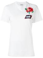 Au Jour Le Jour Patch Detail T-shirt, Women's, Size: 42, White, Cotton/polyester/pvc
