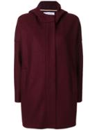 Harris Wharf London Hooded Coat - Red