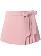 Red Valentino Pleated Front Style Shorts - Pink