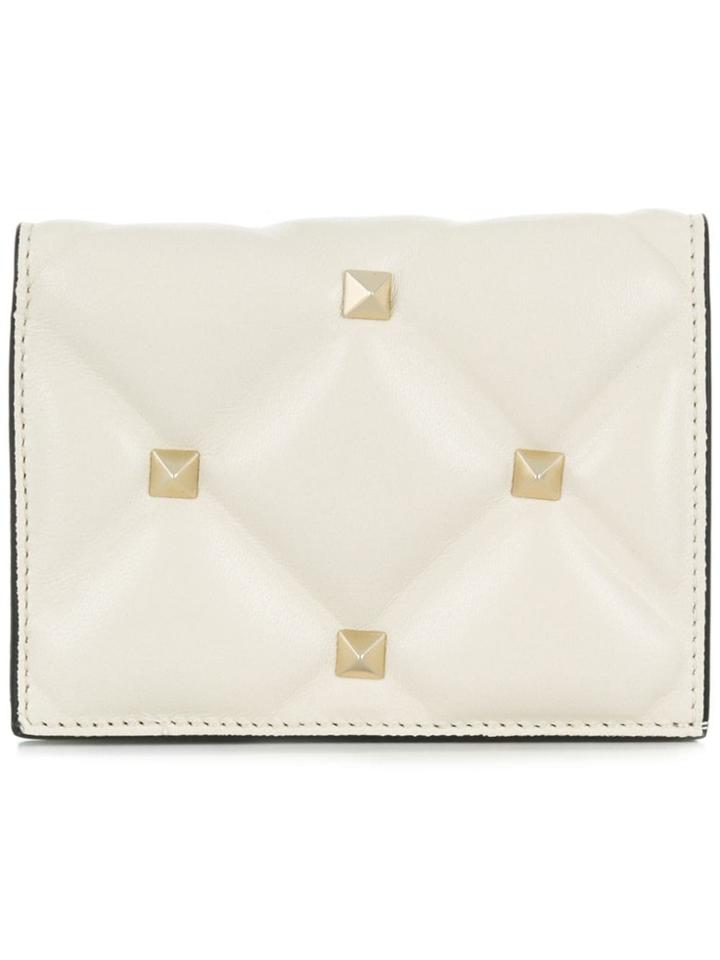 Valentino Valentino Garavani Rockstud Spike Coin Purse - Neutrals