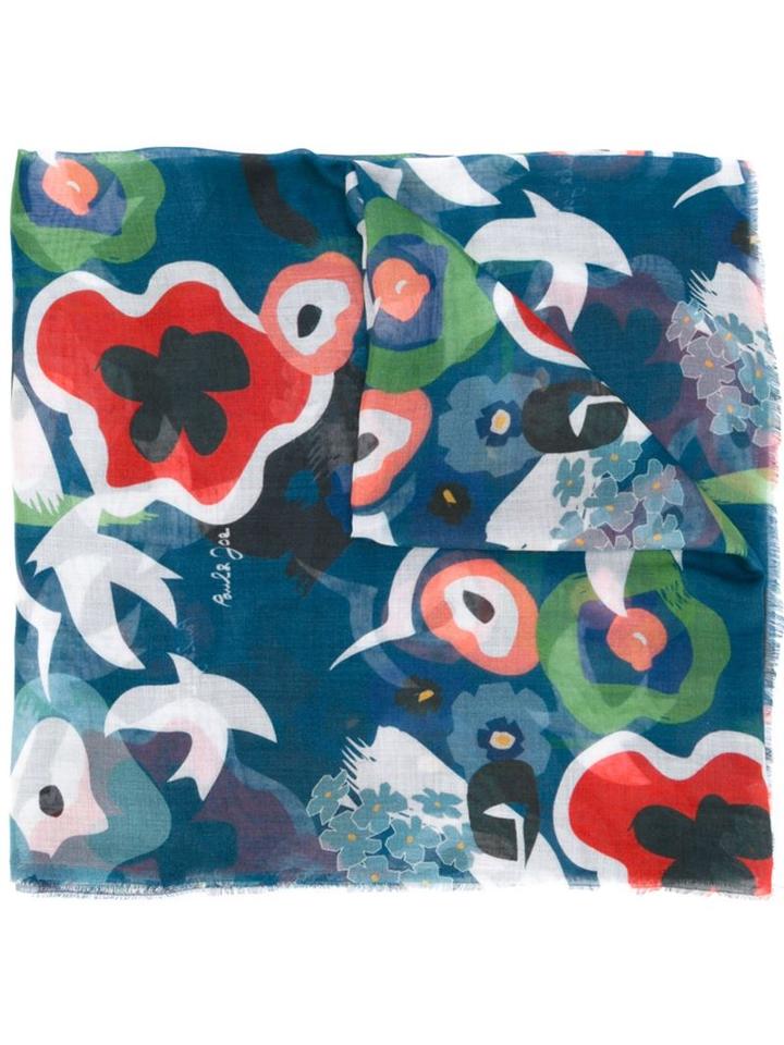 Paul & Joe Bird And Flower Print Scarf
