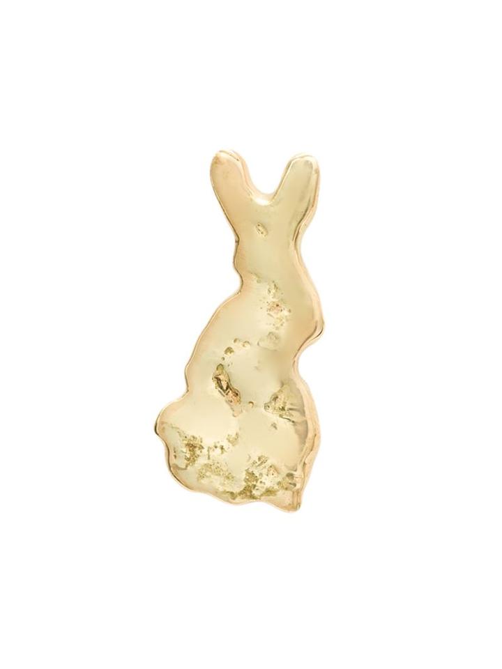 Hirondelle 18kt Gold Rabbit Motif Earring