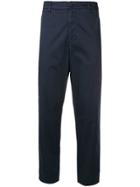 Dondup Straight Cropped Trousers - Blue