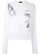 Animal Print Sweatshirt - Women - Cotton - Xs, White, Cotton, Dsquared2