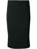 Viktor & Rolf Classic Pencil Skirt, Women's, Size: 40, Black, Acrylic/polyester/wool
