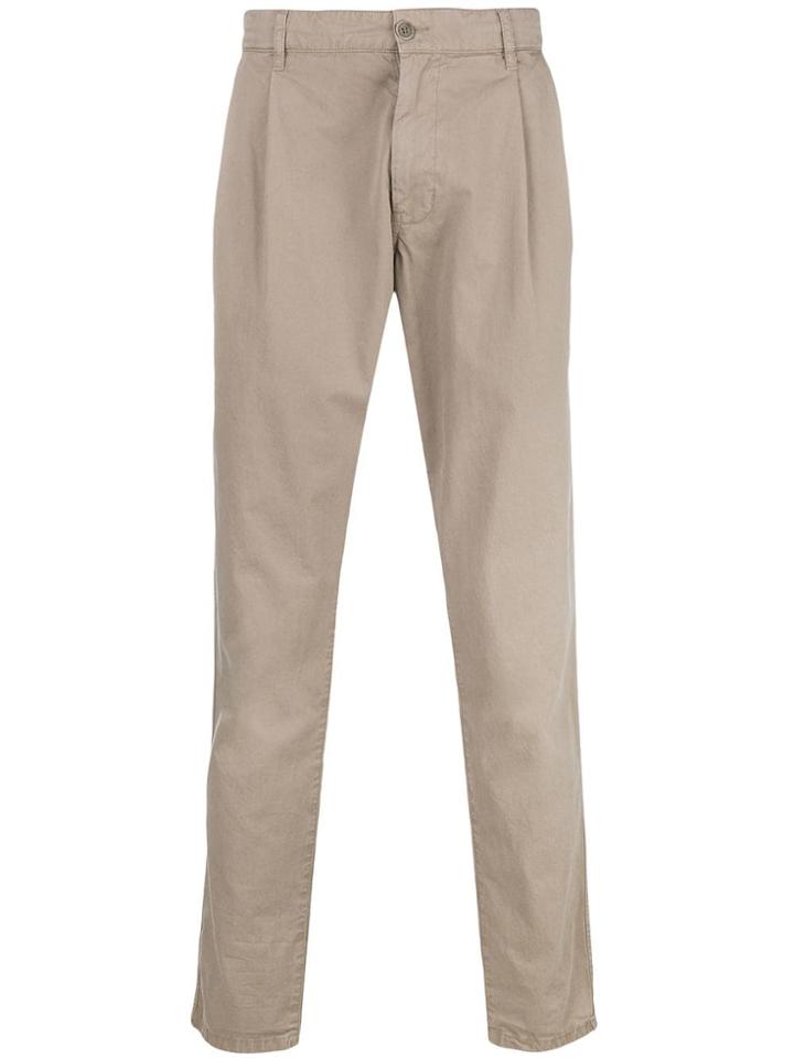 Aspesi Straight-leg Chino Trousers - Grey