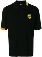 Versus Embroidered Logo Polo Shirt - Black