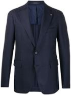 Tagliatore Micro Pattern Blazer - Blue