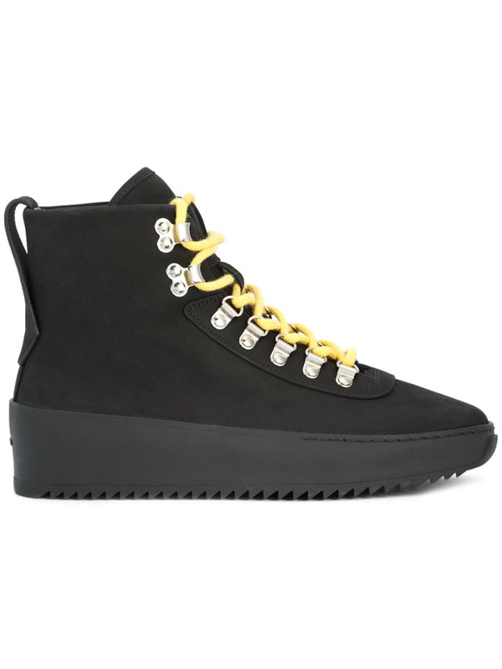 Fear Of God Multi Lace Hi Tops - Black