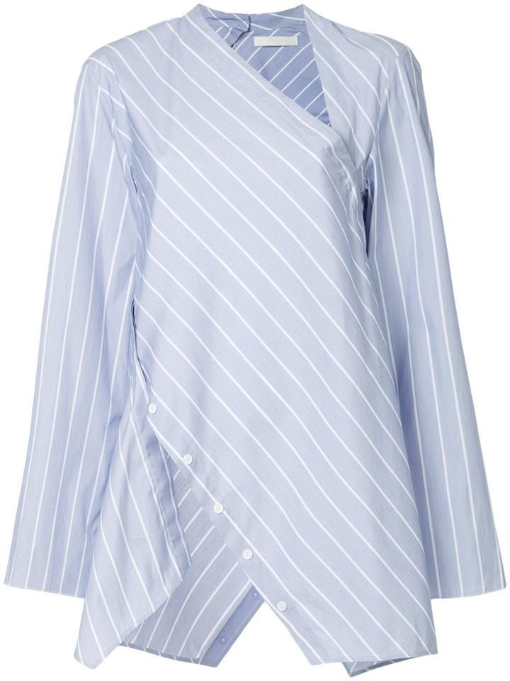 Dion Lee Spiral Stripe Shirt - Blue