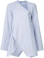Dion Lee Spiral Stripe Shirt - Blue