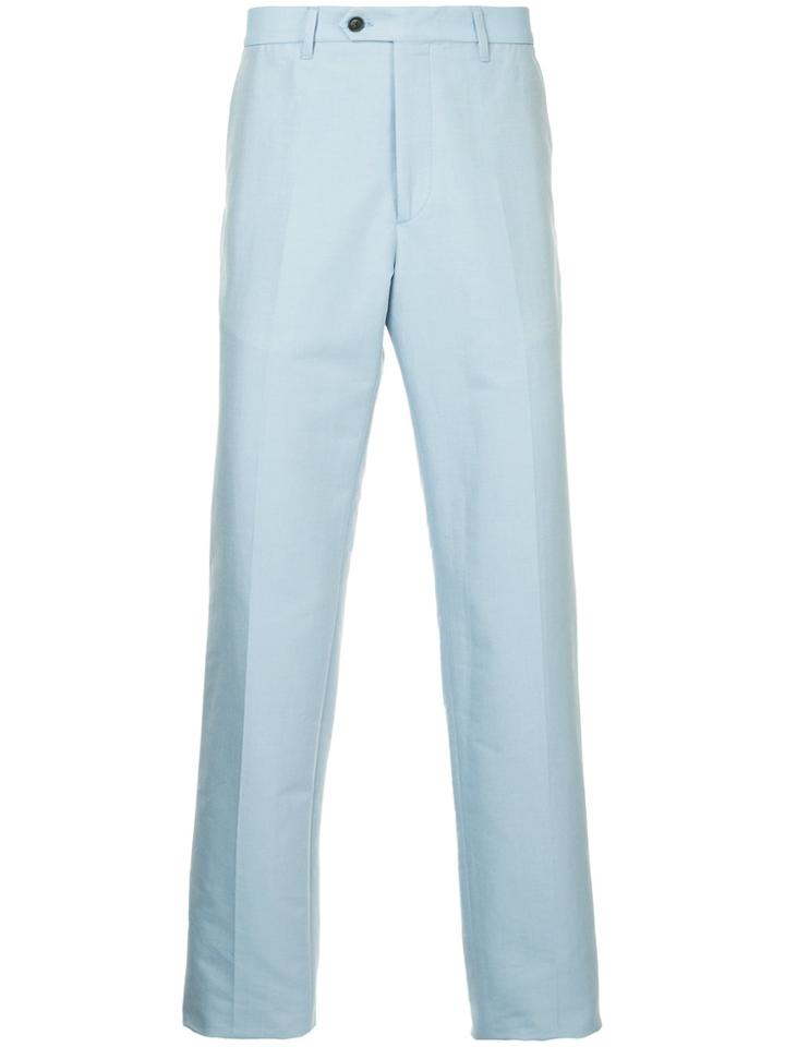 Gieves & Hawkes Straight-leg Trousers - Blue