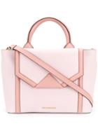 Karl Lagerfeld Klassik Flap Tote - Pink & Purple