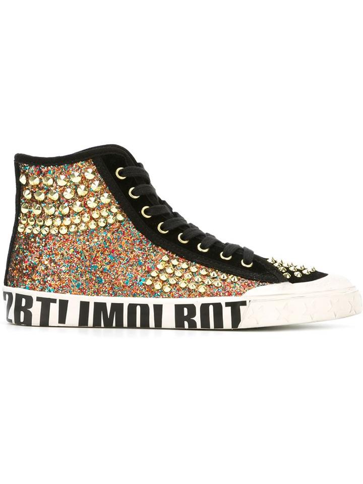 Ash Embellished Zip Up 'meccabis' Hi-top Sneakers