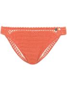 She Made Me Classic Crochet Bikini Bottoms - Orange