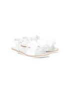 Monnalisa Bow Sandals - White
