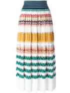 Missoni Knitted Zigzag Skirt, Women's, Size: 38, Silk/cotton/polyester/spandex/elastane