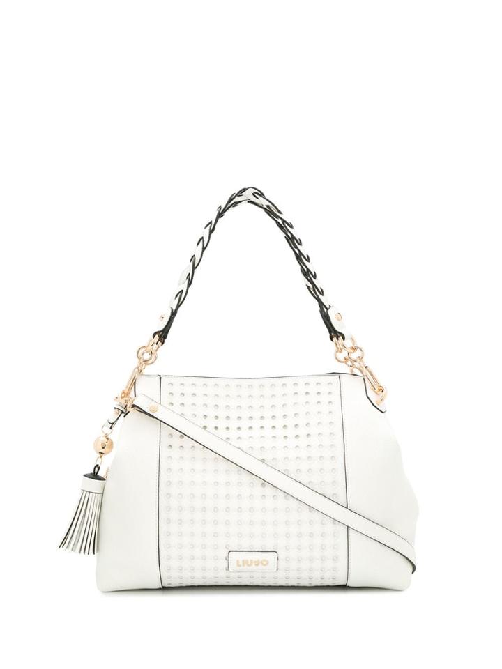 Liu Jo Perforated Detail Tote - White
