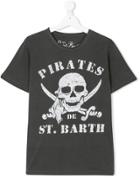 Mc2 Saint Barth Kids Skull Print T-shirt - Grey