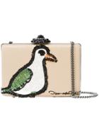 Oscar De La Renta Rogan Beaded Clutch Bag - Nude & Neutrals