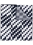 Rossignol Checked Knitted Scarf - Blue