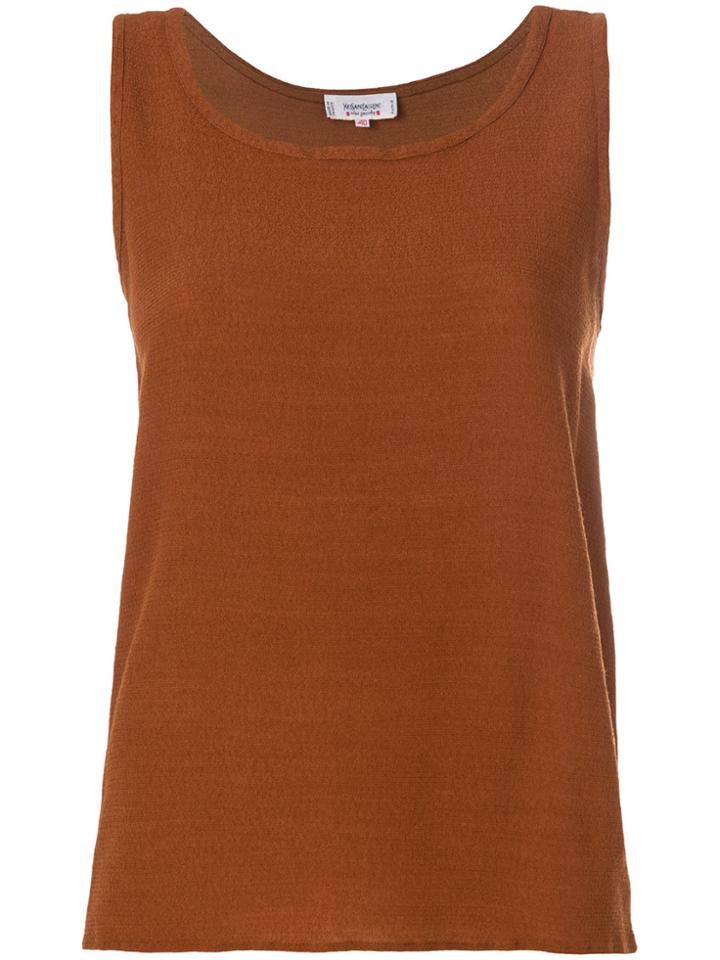 Yves Saint Laurent Vintage Classic Tank Top - Brown