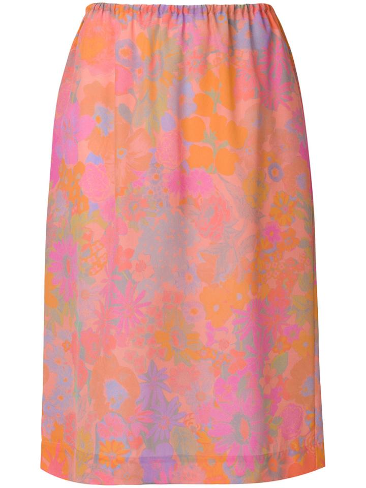 Ports 1961 Floral Midi Skirt - Multicolour