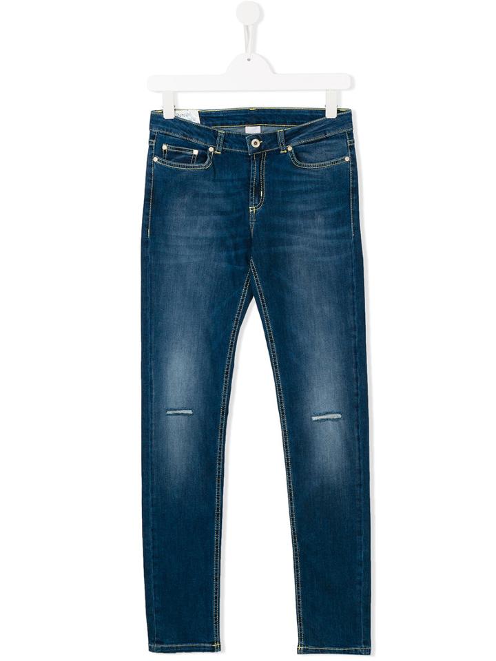 Dondup Kids New Long Jeans, Girl's, Size: 14 Yrs, Blue