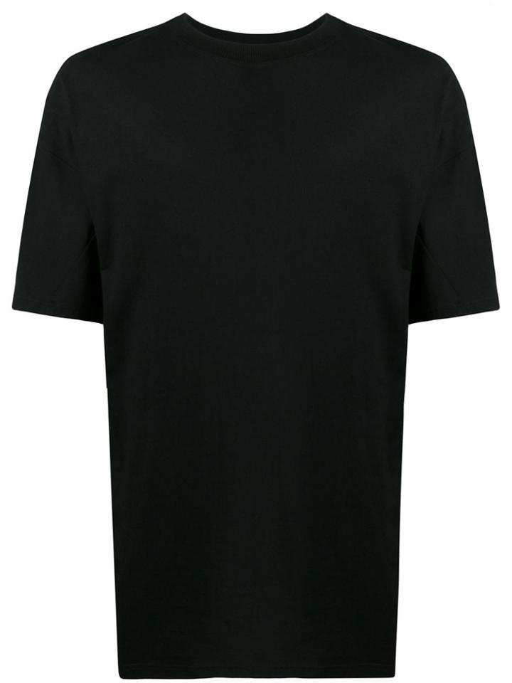 Odeur Oversized Printed Sleeve T-shirt - Black